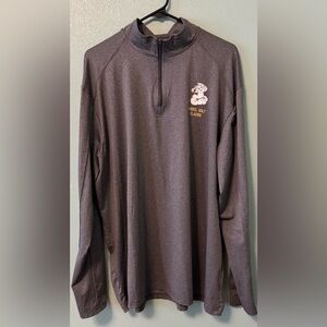 Men's Gray Quarter-Zip Sweater